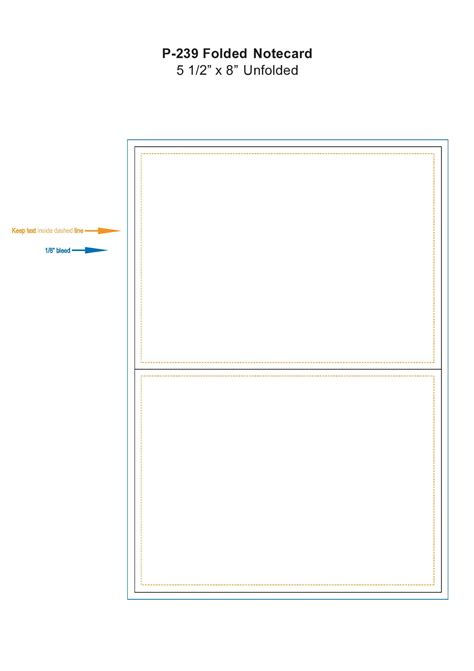 Word Note Card Template