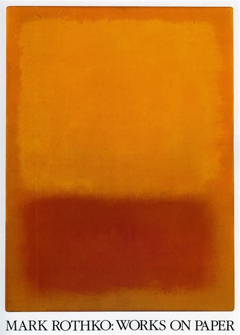 Works On Paper Catalogue Raisonne Mark Rothko