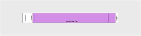 Wristband Printing Template