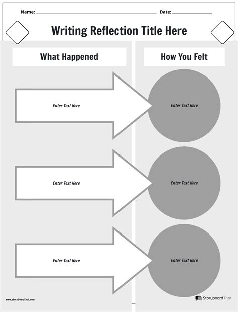 Writing A Reflection Template