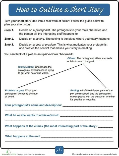 Writing A Short Story Template