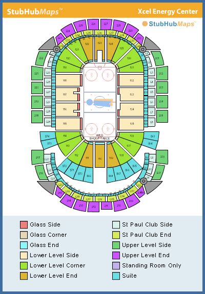 Xcel Energy Wild Seating Chart