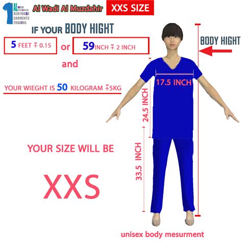 Xxs Size Chart