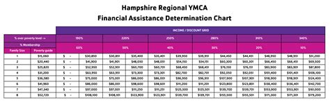 Ymca Financial Assistance Chart 2024