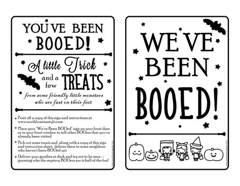 You've Been Booed Printable Sign