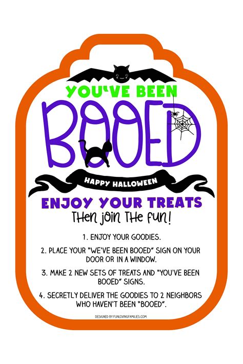You've Been Booed Sign Printable