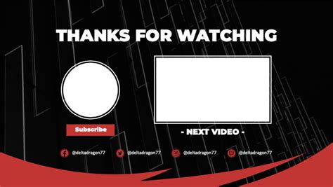 Youtube End Card Template