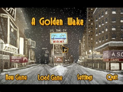 A Golden Wake Walkthrough