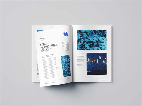 A4 Catalog Mockup Free Psd
