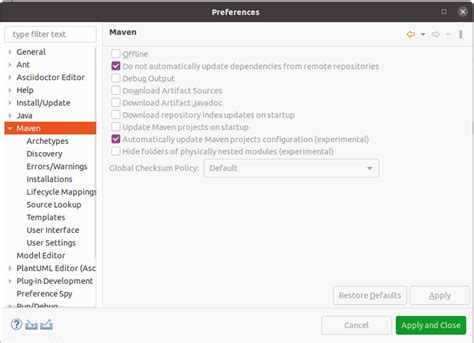 Add Maven Catalog To Eclipse