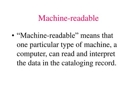 Advantages Of Machine Readable Cataloging
