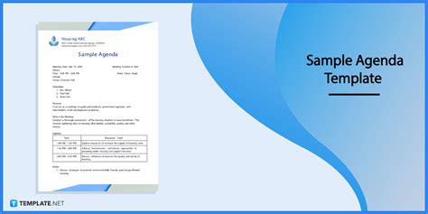 Agenda Template Microsoft Word