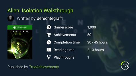 Alien Isolation All Achievement Walkthrough