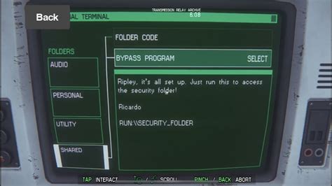Alien Isolation Walkthrough Activate Ricardo S Override Command
