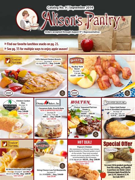 Alison S Pantry Catalog