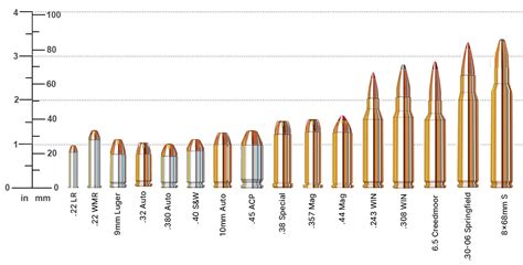 Ammunition Size Chart