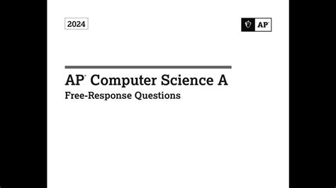 Ap Computer Science A Exam Walkthrough
