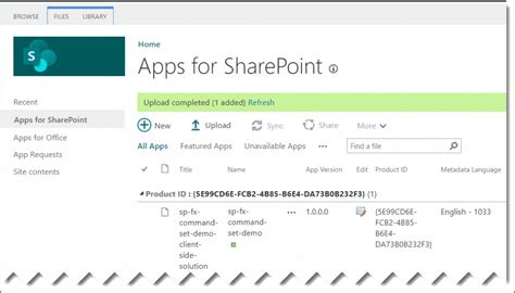 App Catalog In Sharepoint Online