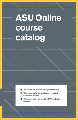 Asu Online Courses Catalog