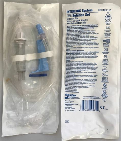 Baxter Iv Sets Catalog