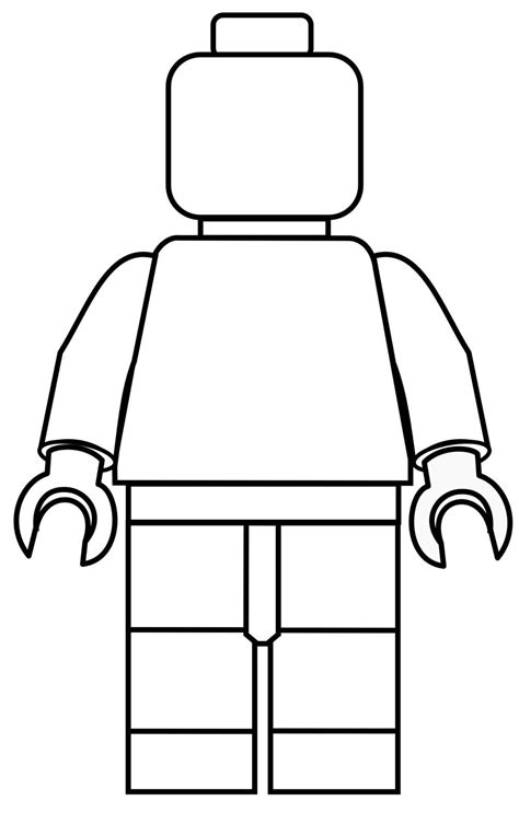 Blank Lego Minifigure Template