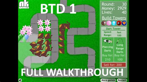 Bloons 1 Walkthrough