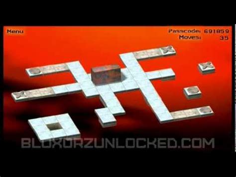 Bloxorz Level 29 Walkthrough