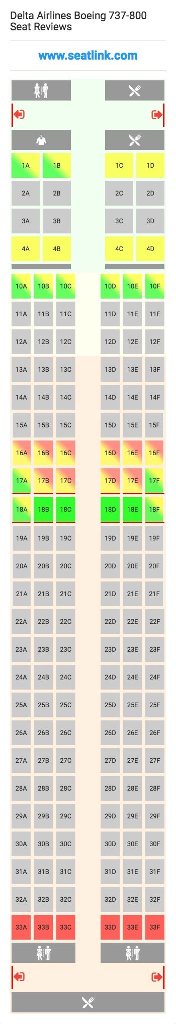 Boeing 737 800 Delta Seating Chart