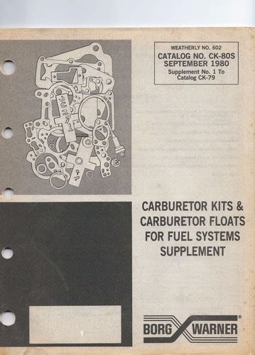 Borg Warner Performance Catalog