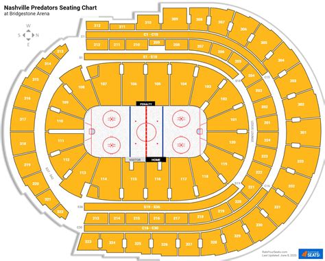 Bridgestone Arena Preds Seating Chart