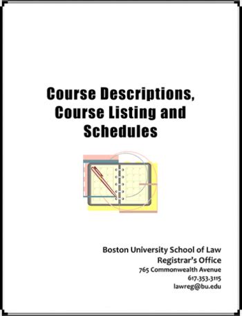 Bu Law Course Catalog