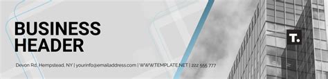 Business Header Template