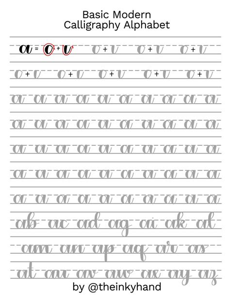 Calligraphy Sheets Printable
