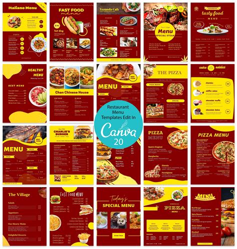 Canva Food Menu Templates