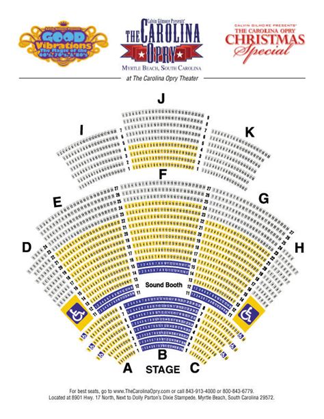 Carolina Opry Seating Chart