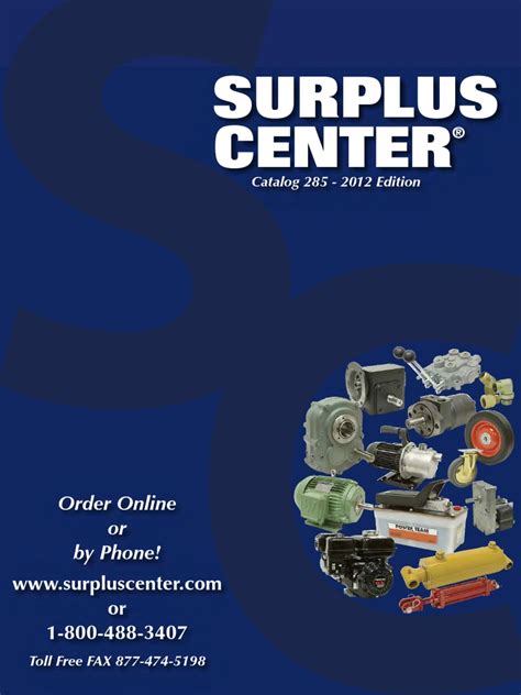 Catalog From The Surplus Center Com