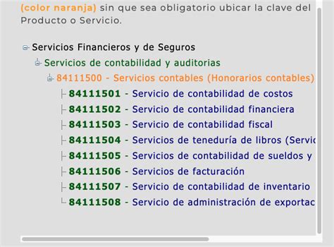 Catalogo De Servicios Sat