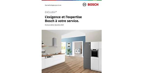 Catalogue Bosch Electromenager