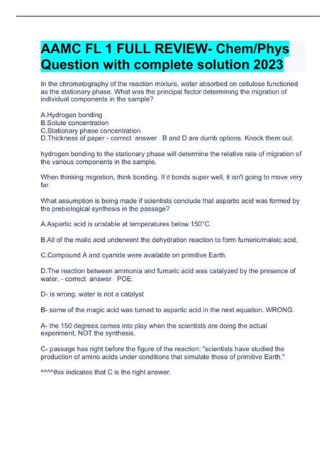 Chem Phys Aamc Fl 1 Walkthrough