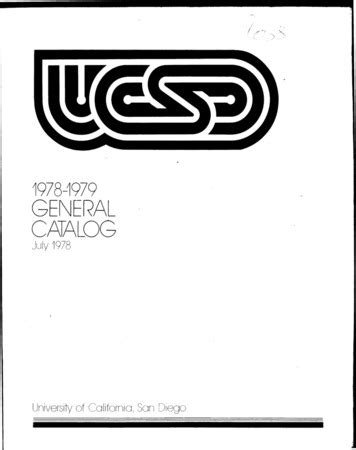 Cogs Ucsd Catalog