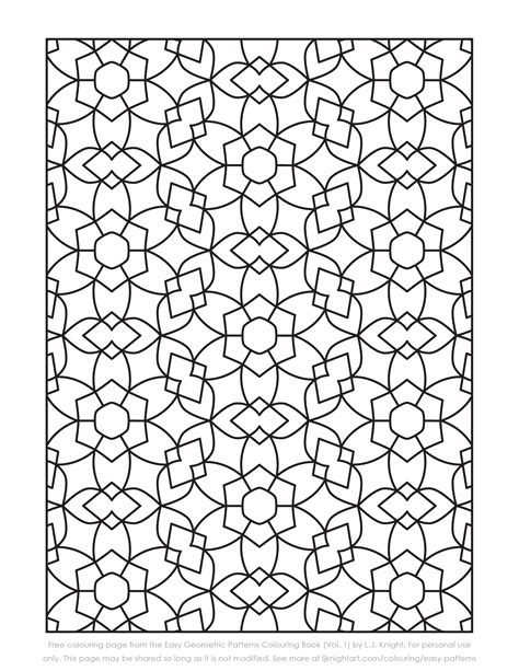 Colouring In Patterns Printable
