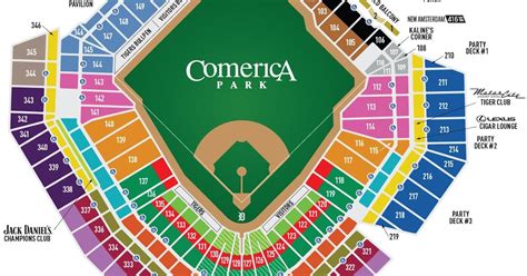 Comerica Stadium Seating Chart