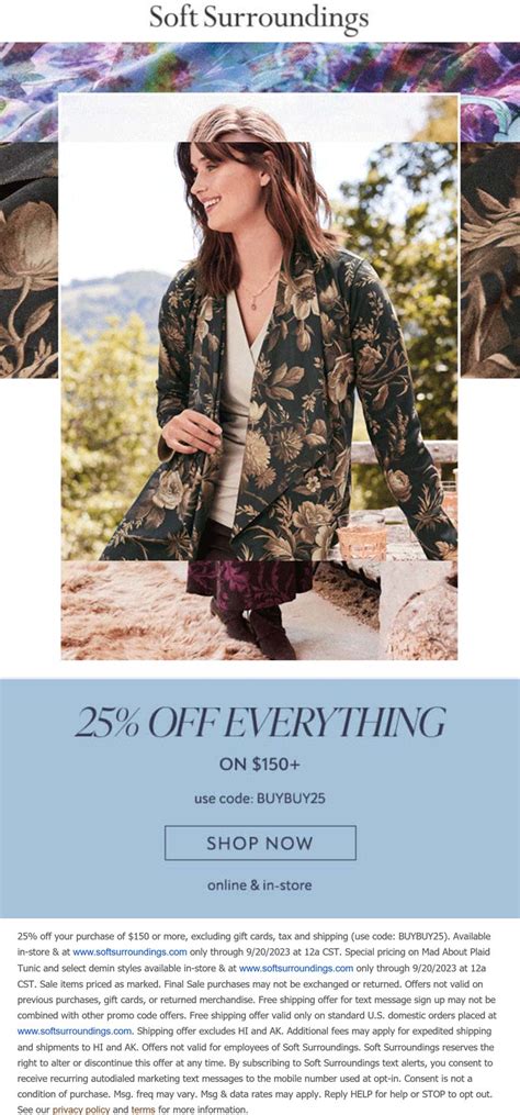 Coupons For Soft Surroundings Catalog