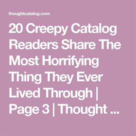 Creepy Thought Catalog