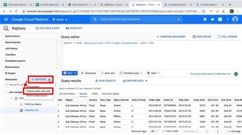 Data Catalog Bigquery