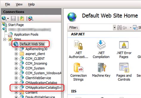 Default Application Catalog Website Point