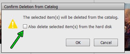Deleting The Current Catalog In Adobe Elements