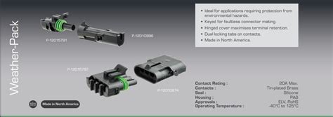 Delphi Weather Pack Connectors Catalog