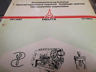 Deutz Special Tools Catalog