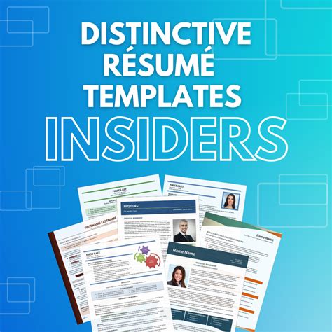 Distinctive Resume Templates